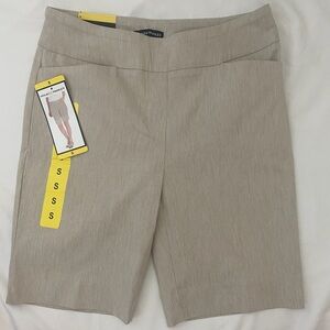 Hilary Radley Heather Beige Bermuda Shorts